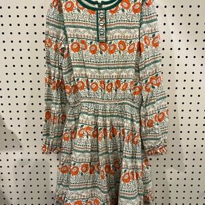 Matilda Jane Floral Dress with Green and Orange